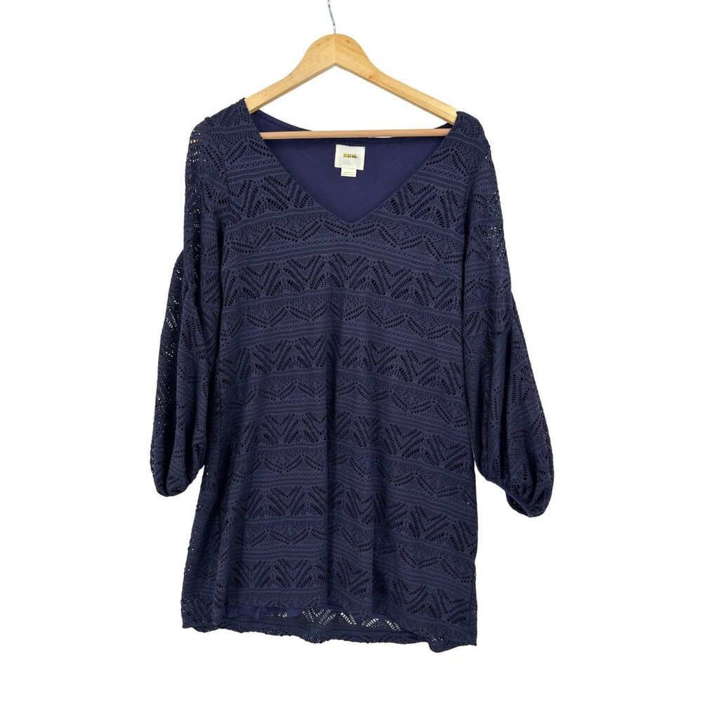 Maeve Dress‎ Womens Size Small Open Lace Romantic Blue Cottagecore Fairycore
